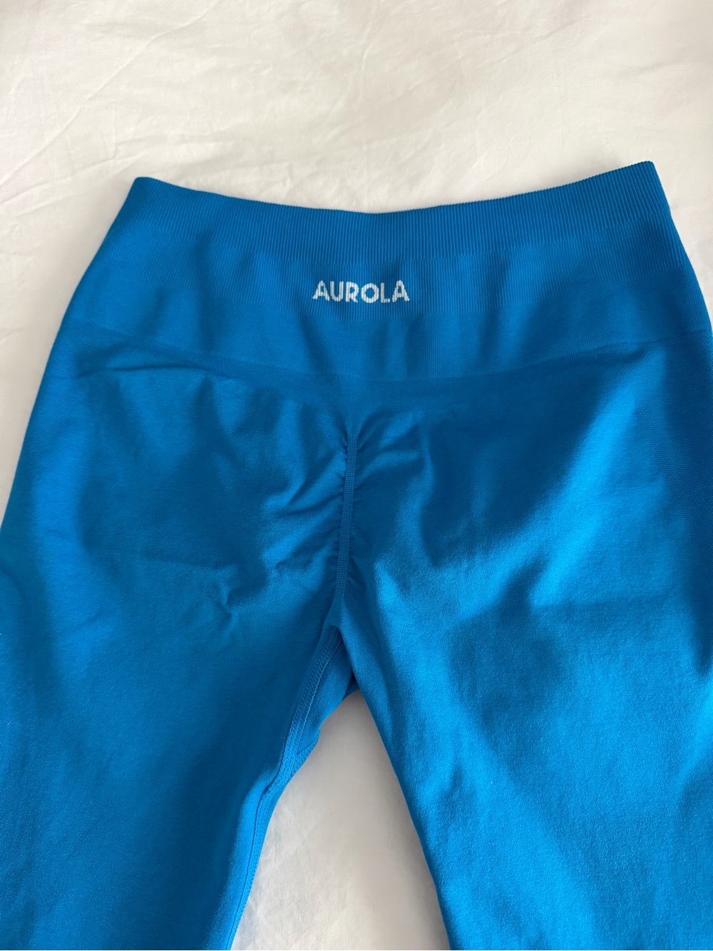 Bright Blue Aurola Scrunch Leggings - Stretch Active Bottoms